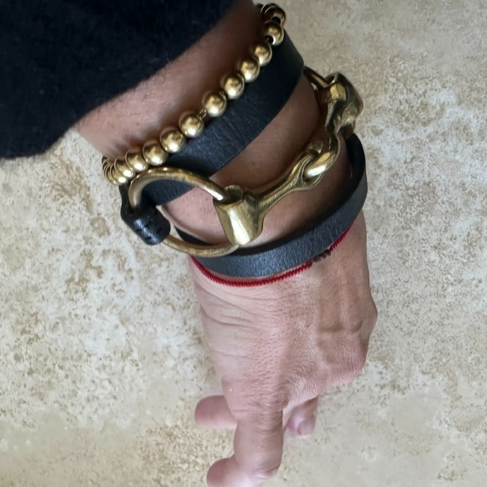 Horse bit bracelet